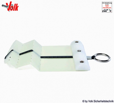 ”Open-Up” Latch Card for Double Rebate Ø0.35mm (flat strap)